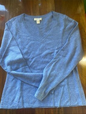 Adrienne Vittadini Light Blue Cashmere Sweater